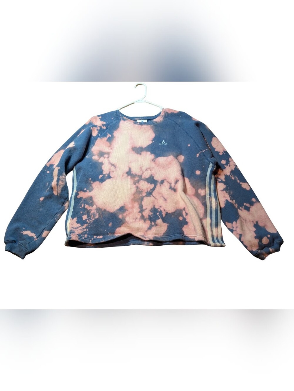 adidas Tie-Dye Crewneck Sweatshirt - Pink and Blue